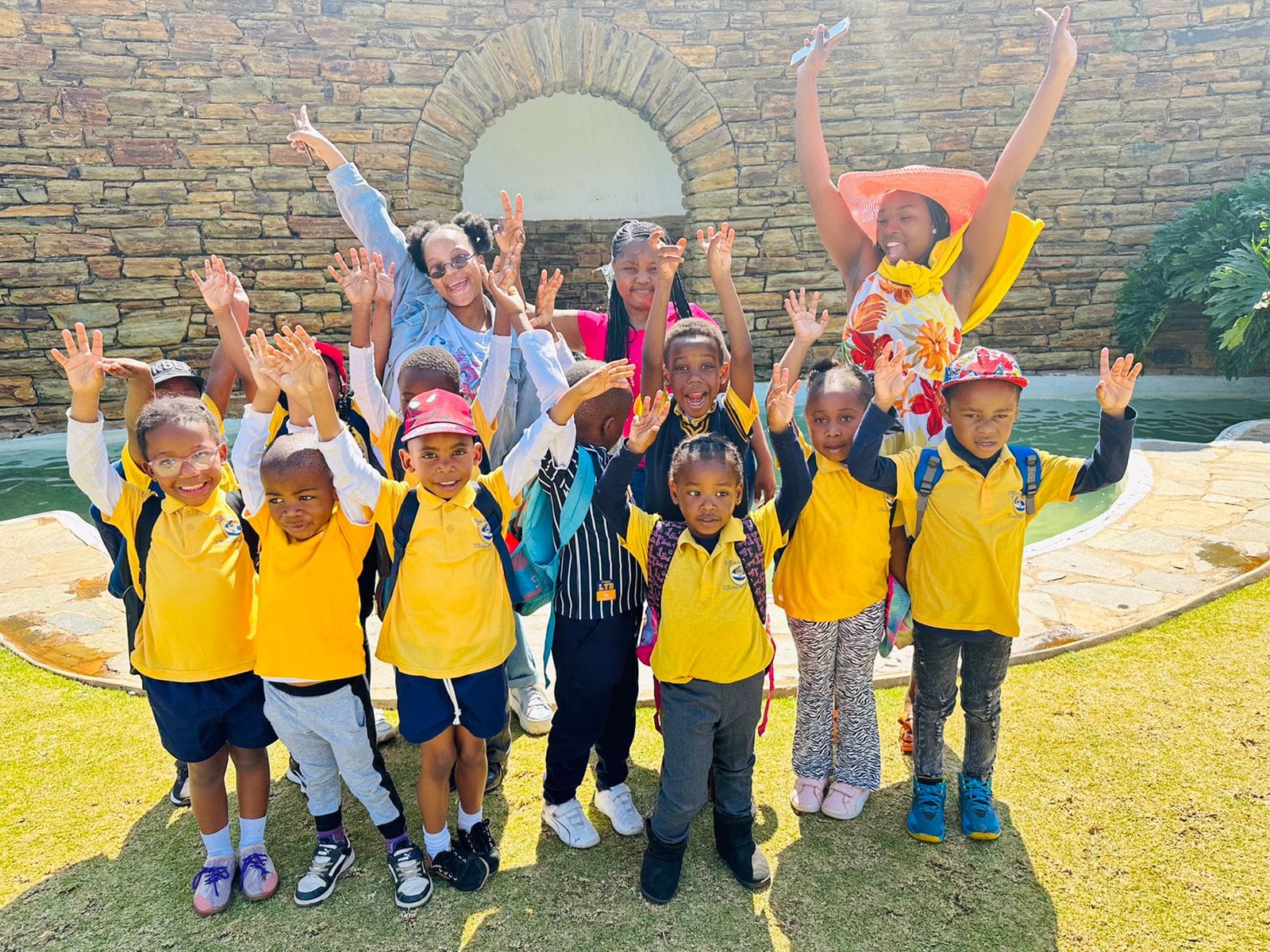 some of the learners enjoying a trip